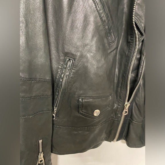 Madewell Moto Genuine Soft Leather Jacket sz XS - Picture 12 of 13